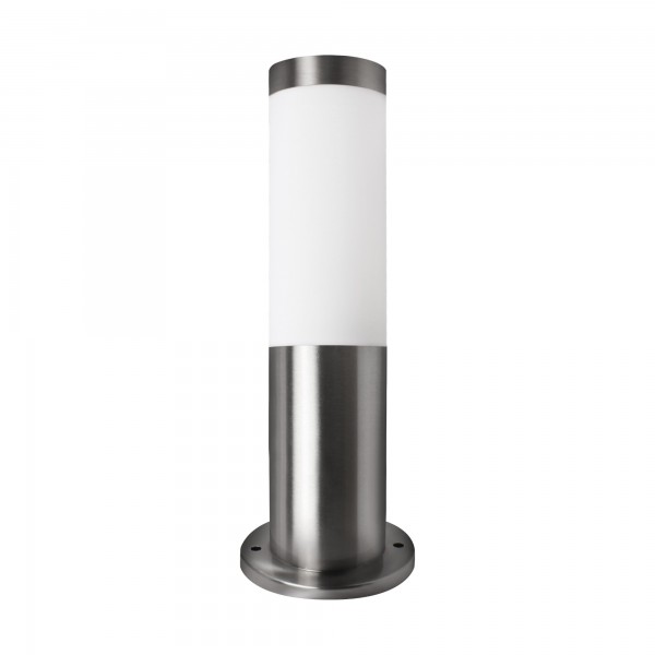 Aplique exterior e-27 inox.ip44 sob/muro