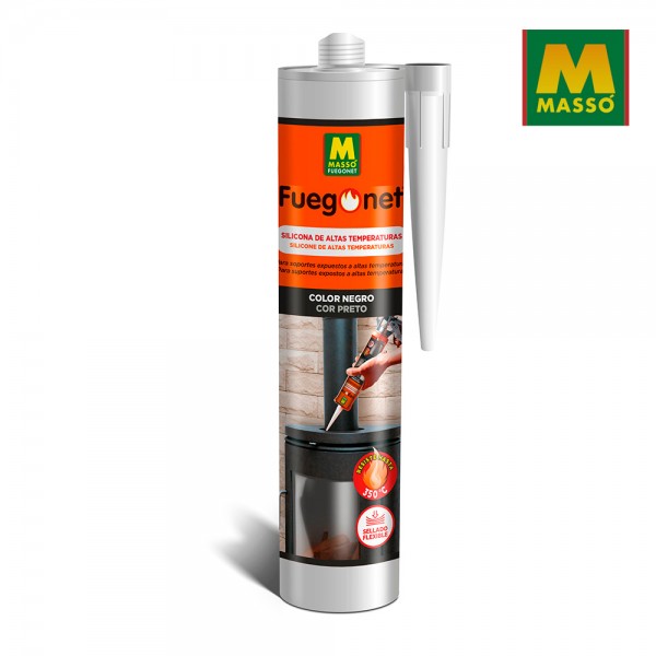 Silicona refractaria negro 300 ml